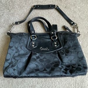 Coach Ashley Cs satchel bag black/silver